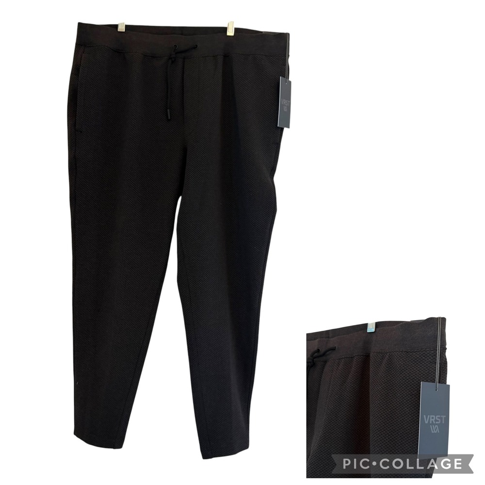 VRST Mens Recharge Pebble Pant Pure Black Heather XL MAX251204Z NEW Performance